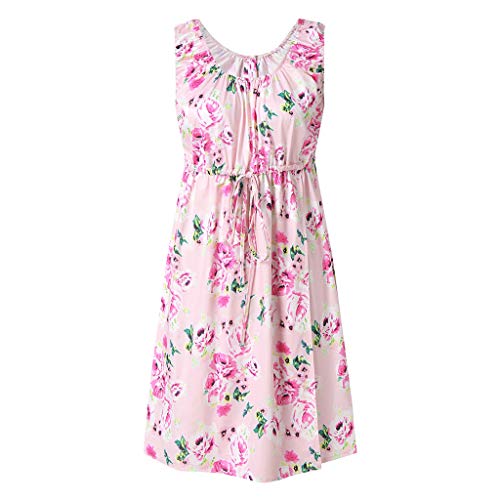 2 in 1 Maternity Nursing Nightdress Maternity Hospital Gown Pregnancy Breastfeeding Floral Polka Dot Dress Pink