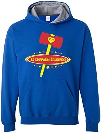 Blue Tees El Chapulin Colorado Martillo Fashion People Best Friend Couples Gifts Unisex Contrast Color Hoodie Medium Royal Sport Grey