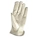 Wells Lamont Leather Work Gloves for Men – Grain Cowhide, Reinforced Palm – Ideal for Construction, Farming, Ranching – Ergonomic Fit, Keystone Thumb, Elasticized Wrist – Beige, Small (1130S)