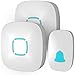 Doorbell, Lovin Product Waterproof Wireless Doorbell Chime Kit with 36 Chimes/Adjustable Volume; 1000feet Operating, with Sound LED Flash Door Bell for Home (2 Receiver x 1Push Button)