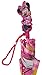 Disney Minnie Mouse Boutique Pink and White Polyester Gingham Flower Umbrella