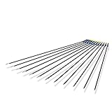 Posch Archery Beginner's First 30'' Fiberglass Target Archery Arrows - 12 Pack (Black/Pink)