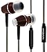 Symphonized XTC 2.0 Premium Genuine Wood In-ear Noise-isolating Headphones|Earbuds|Earphones with Innovative Shield Technology Cable and Mic (Gunmetal)