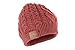 Tenergy Wireless Bluetooth 4.1 Beanie Cable Knit Cap Headphones Sync with Cell Phone Multi Functional 2 Stereo Speakers (Dusty Cedar)