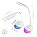 TaoTronics TT-DL032 7W Dimmable Color LED Desk Lamp with Built-in 1000mAh Rechargeable Battery, Flexible Gooseneck, Touch Control, Official Member of Philips Enabled Licensing Program, White