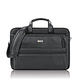 Solo Classic Collection Leather Laptop Portfolio with Padded Pocket for 15.6-Inch Notebook Computers (D941-4)