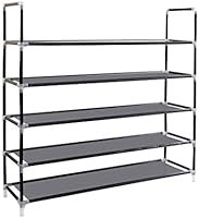 ABO Gear Shoe Rack Shoe Racks for Closets Organizer Portable Shoe Storage Organizer,25 Pairs Stackable, Easy to Assemble,...