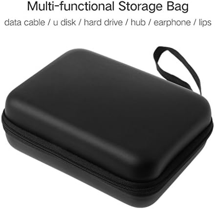 hgfcdd Hard Zipper Case Storage Bag Pouch for Finger Monkey Earphone Powerbank 2.5" HDD