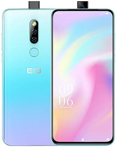 ELEPHONE PX SIM Free Mobile Phone, Pop-Up Camera Design 16MP+16MP, 6.53 inch FHD+ Full-View Screen, MT6763 Octa Core 4GB + 64GB, Global DUAL SIM 4G Smartphone Unlocked, Android 9.0 Pie - Blue