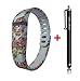 Smart Tech Store Roses Flowers White Syle Replacement Band With Clasp for Fitbit FLEX Only /No tracker/ Wireless Activity Bracelet Sport Wrist band for Fit bit Flex Bracelet Sport Arm Band Armband (Small)