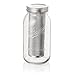 Cold Brew Coffee Maker - Coffee Genie Iced Coffee Maker w/Mason Jar and Stainless Steel Filter for Ice Coffee, Iced Tea and Fruit Water Infuser (64oz), clear