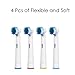 Replacement Brush Heads Compatible with Oral b Braun Electric Toothbrush - 16 Pack of Brush Heads Including 4 Floss Action,4 Cross Action, 4 Flexible and Soft & 4 Pro White by Bixshell