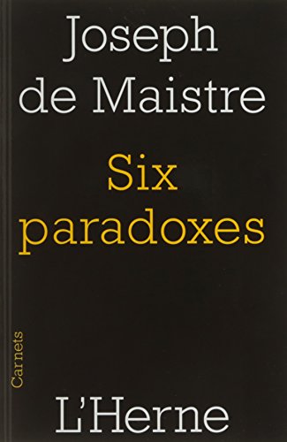 Six paradoxes à madame la marquise de Nav...