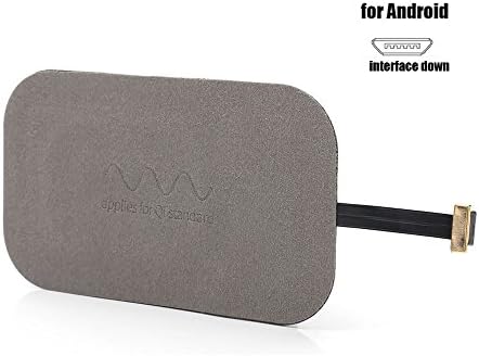 Android Wireless Charging Receiver, Arita Micro USB Universal Wireless Charging Receiver Patch Module, For HTC ONE X9, E9, Vivo X1 and mobile phones/Narrow Interface DOWN/Type B(Gray)