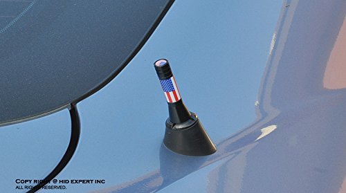 image for ICBEAMER 2 inch / 51mm MINI UNITED STATE FLAG Aluminum Universal Vehic