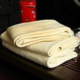 Trainshow Cleaning Chamois Shammy for Car, Natural Deerskin Leather Drying Cleaning Towel for Auto and Precision Instrument12.6''X20'' (2-Pack)