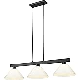 Z-Lite 152MB-PWH Cobalt Pendant, 3-Light 300 Total Watts, Matte Black