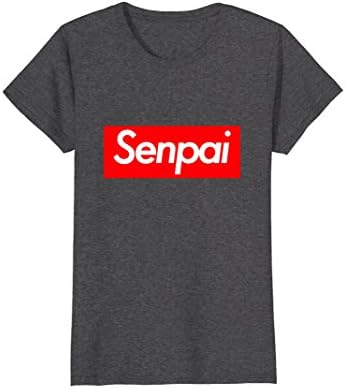 Womens Senpai Notice Me Japanese Anime T-shirt Small Dark Heather