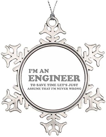 I'm an Engineer Ceramic Round Christmas Ornament