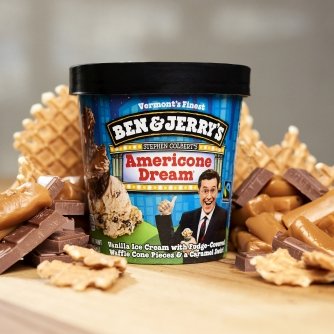 Ben & Jerry's - Vermont's Finest Ice Cream, Non-GMO - Fairtrade - Cage-Free Eggs - Caring Dairy - Responsibly Sourced Packaging, Americone Dream, Pint (4 Count)