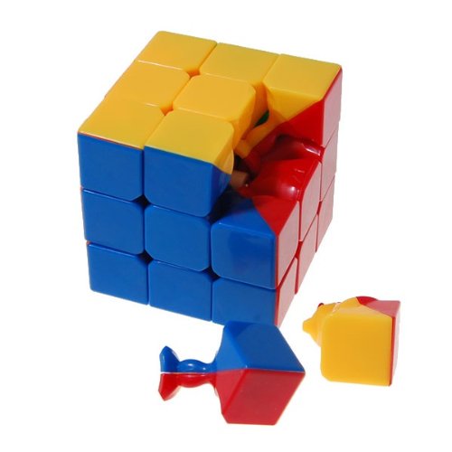 DY ZhanChi 3x3x3 Stickerless Speed Cube Magic Cube 57mm + CFOP 3x3