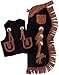 Tough-1 Kids Chap/Vest Set Horseshoes Brown Medium