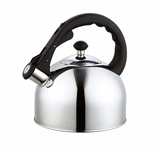 Click Here to See More Images 2.5L Stainless Steel Whistling kettle Kitchen Camping Water Kettle Cooker Hot Whistling Tea Boiler Induction Gas Tool High Grade