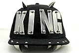 KitMax (TM) Fashion Unisex Personalized Punk Rivets King Decor Hip Hop Outdoor Sport Baseball Snapback Sun Caps Hats