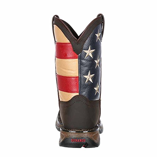 Durango Baby DBT0159 Western Boot, Brown and Union Flag, 10 M US Toddler