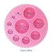 Wedding Chocolate Candy Molds Set-Lips,Heart and Dot Shapes Silicone Mold for Cake Decoration,Cupcake Topper,Polymer Clay,Crafting,Resin Epoxy,Jewelry Making(3 Pcs