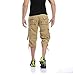 SHIDBA Men's Casual Solid Multi Pockets Cargo Shorts New Fashion Capri Pants Slim Fit