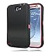 [180 Days Warranty] Zerolemon Red / Viper Black Zero Shock Series for Samsung Galaxy Note 2 N7100 - Covers All Battery Sizes - Worlds Only Universal Form Fitting Case. Rugged Hybrid Case Includes Belt Clip and KickstandUsa Patent Pending