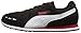 PUMA Unisex-Child Cabana Racer Sneaker, Black White, 5.5 M US Big Kid