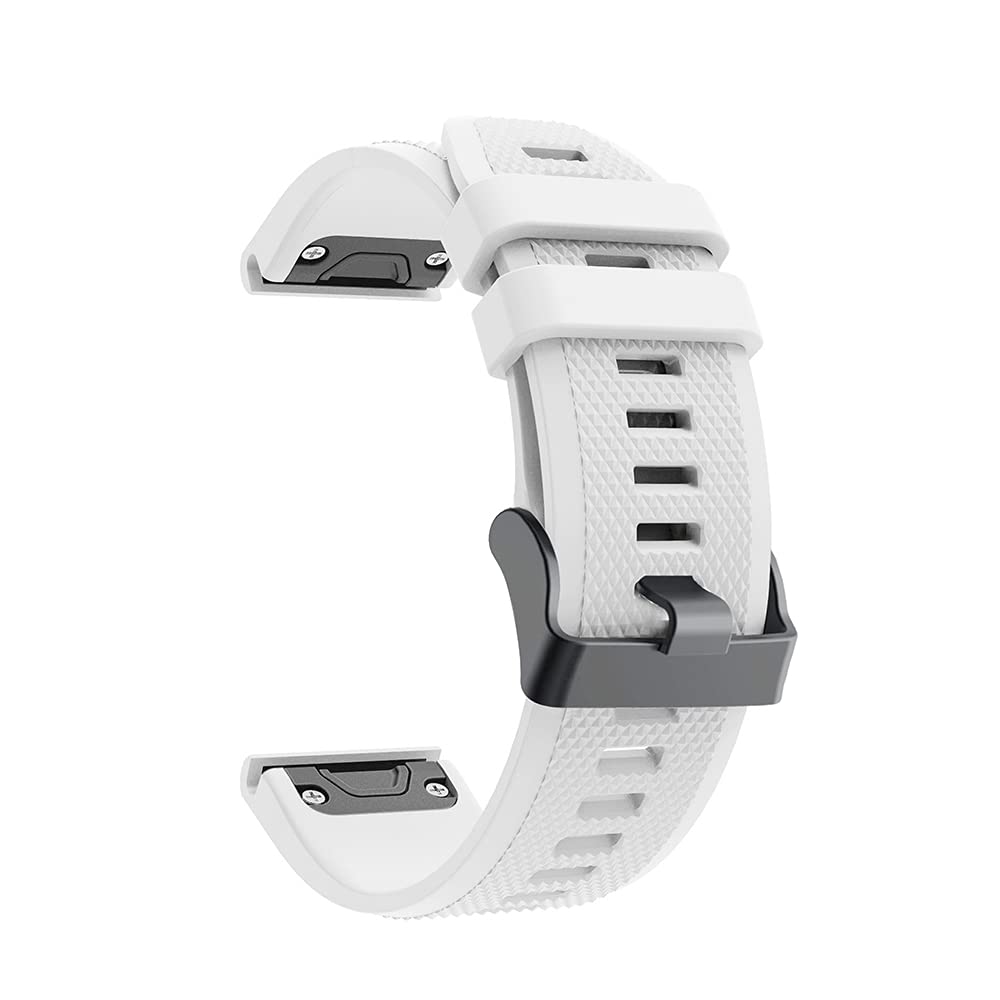 REYDA Silicone Strap Compatible for Garmin Fenix 7/7 Pro/6/6 Pro/5/5 Plus, 22mm Quick Fit Watch Strap Soft Breathable Silicone Bracelet Wristband Replacement Strap for Garmin Quatix 8 47mm/7 Pro/7/6/5