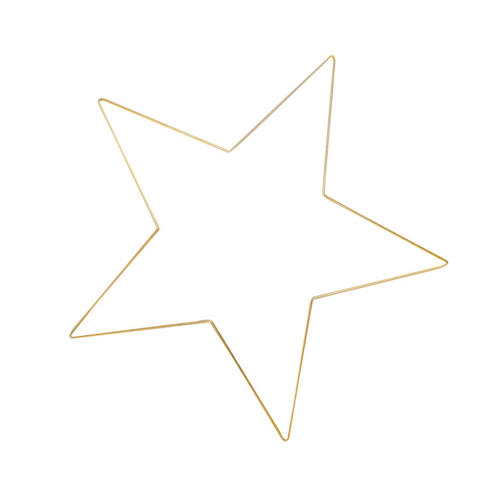 WINOMO Wreath Frame Metal Star Wreath Form for Thanksgiving Christmas New Year Holiday Decoration, 25CMx4MM