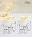 Artestia Butter Warmers Set, 4-Piece Ceramic Butter Warmer with Tea Light Candles, Crab Boil Party Supplies - Dishwasher, Microwave, Oven Safe (White)