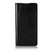 iCoverCase Compatible with Sony Xperia XA Ultra Case, Genuine Leather Wallet Case [Slim Fit] Folio Book Design with Stand and Card Slots Flip Case Cover (Black)