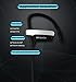 BRIGADA Best Wireless Headphones, Amazing Cool Heavy Bass Wireless Bluetooth Headphones with Mic for Music, Un-drop Design, Waterproof Sweatproof, IPX7, 7H