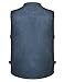 Gihuo Men's Fishing Vest Casual Utility Travel Safari Cargo Outdoor Work Photo Fly Vest Jacket with Multi Pockets