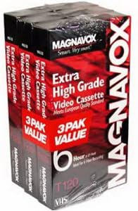 PHILIPSAccessories #MHG1203 3PK T120 Video Cassette by Magnavox