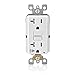 Leviton GFCI Outlet with Audible Alarm, 20 Amp, Self Test, Tamper-Resistant with LED Indicator Light, Great for Refrigerators in Garages, GFTA2-W, White