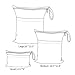 ALVABABY 3pcs Baby Cloth Diaper Wet Dry Bags Waterproof Reusable with Two Pockets Travel Beach Pool Daycare Soiled Baby Items Yoga Gym Bag for Swimsuits or Wet Clothes 3L-S33