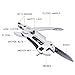 Adjustable Wrench Multitool, Stainless Steel Multifunctional Pliers Set All in One Adjustable Survival Gear Tools Folding Wrench with Knife/Plier/Wire Cutter/Spanner/Screwdriver With Case