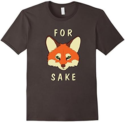 Men's For Fox Sake - Punny T-Shirt Large Asphalt