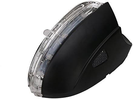 DGI MART Right Passenger Side Door Wing Mirror Casing Cover with Turn Signal Light for 2009-2015 VW Jetta mk6 Passat B7 CC Beetle EOS