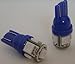 2 Piece Blue License Plate LED Bulbs T10 Wedge 5 SMD