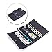 OB OURBAG Women Leather Wallet Clutch Purse Card Holder Ladies Hollow Out Long Wallet Black