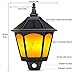 Solar Lights Outdoor Decorative - ALOVECO 2 in 1 Solar Wall Sconce, Solar Torch Lights with Flickering Flame, 87 LEDs Solar Motion Case of 2 Packs