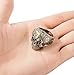 REVOLIA Stainless Steel Rings for Men Skull Punk Rings Cross Vintage Size 8