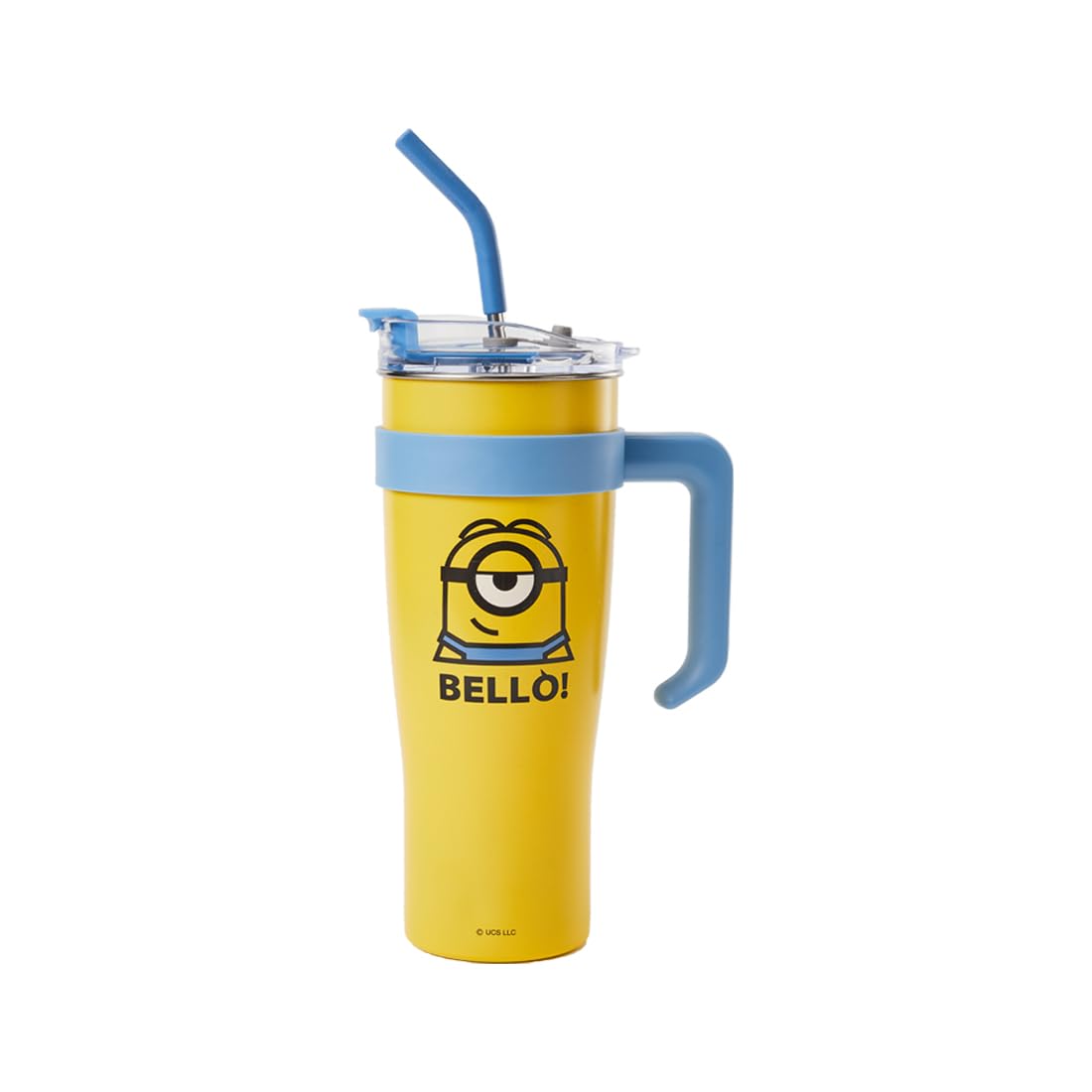 Photo 1 of MINISO Minions Travel Tumbler Stainless Steel Cup 54 oz with Handle Water Bottle with Lid and Straw Coffee Mug Holder Compatible BPA-Free for girls and kids | School Office Home